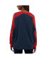 ფოტო #2 პროდუქტის Women's Navy, Red Cleveland Guardians Smash Raglan Long Sleeve T-shirt