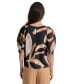 ფოტო #1 პროდუქტის Women's Puff-Sleeve Crewneck Top