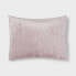 Фото #3 товара 3pc King Luxe Distressed Crinkle Velvet Comforter and Sham Set Mauve - Threshold