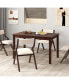 Фото #6 товара 48-Inch Wooden Dining Table for 4 People Rectangular Kitchen Table with Rubber Wood Legs