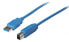 Фото #2 товара ShiverPeaks USB 3.0 - 5 m - 5 m - USB A - USB B - USB 3.2 Gen 1 (3.1 Gen 1) - Male/Male - Blue