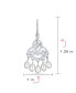 Фото #3 товара White Freshwater Cultured Pearl Filigree Dangle Chandelier Earrings For Women Teen.925 Sterling Silver