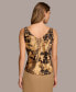 ფოტო #2 პროდუქტის Donna Karan Women's Cowlneck Sleeveless Blouse