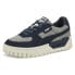 Фото #2 товара Puma Cali Dream Wooly Lace Up Womens Blue Sneakers Casual Shoes 38714901