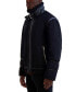 Фото #3 товара Men's Fleece Faux-Leather Trim Jacket