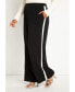 ფოტო #2 პროდუქტის Plus Size Wide Leg Pant With Side Stripe