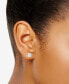 ფოტო #2 პროდუქტის Lab Grown Diamond Stud Earrings (1/5 ct. t.w.) in Sterling Silver