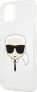 Karl Lagerfeld Etui Karl Lagerfeld KLHCP13SKHTUGLS Apple iPhone 13 mini srebrny/silver hardcase Glitter Karl`s Head