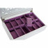 Jewelry box DKD Home Decor Watches 29 x 20 x 9,5 cm Crystal Lilac White MDF Wood