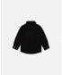 ფოტო #2 პროდუქტის Toddler Boys Sherpa Overshirt With Pocket Black - Toddler|Child