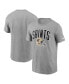 Фото #1 товара Men's Heathered Gray New Orleans Saints Team Athletic T-shirt