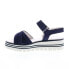 Фото #3 товара Gabor 64-622-16 Womens Blue Suede Strap Platforms Sandals Shoes