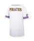 Фото #1 товара Men's White and Purple ECU Pirates Free Spirited Baseball Jersey