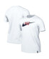 Фото #1 товара Men's White Paris Saint-Germain Swoosh T-shirt