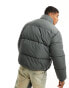 Фото #4 товара Bershka puffer jacket in grey