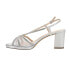 Фото #3 товара Nina Bonney Rhinestone Sling Back Womens Silver Dress Sandals BONNEY-YM-041