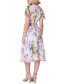 Фото #2 товара Women's Printed Chiffon Midi Dress