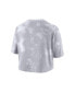 Women's White Texas Longhorns Tie-Dye Cropped T-shirt