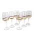Фото #3 товара Stripe Wine Glasses, Set of 6