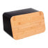 5 FIVE Noir Kitchen Bread Bin With Bamboo Cutting Board