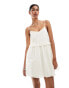 Фото #4 товара New Look ruddle cami mini dress in white