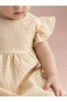 KANZ U Yaka Askılı Kız Bebek Elbise