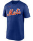 ფოტო #2 პროდუქტის Men's Royal New York Mets Wordmark Legend T-shirt