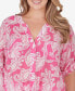 Plus Size Paisley Silky Gauze Top