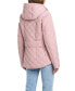 ფოტო #2 პროდუქტის Women's Hooded Quilted Water-Resistant Jacket