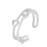 Romantic silver leg ring AGGF485