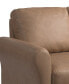 57.9" W Faux Leather Wilshire Loveseat with Rolled Arms