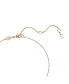 ფოტო #3 პროდუქტის White Rose Gold-Tone Plated Hyperbola Pendant Necklaces