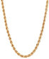 ფოტო #1 პროდუქტის Evergreen Rope Link 20" Chain Necklace in 10k Gold, Created for Macy's