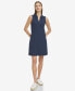 Фото #1 товара Women's Sleeveless Knit Polo Dress