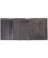 ფოტო #2 პროდუქტის Men's Nappa Leather Extra-Capacity Tri-Fold Wallet