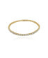 ფოტო #1 პროდუქტის Gold-Tone Cubic Zirconia Tennis Bracelet