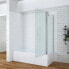 Duschwand mit Seitenwand für Badewanne