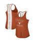 Фото #2 товара Women's Texas Orange Texas Longhorns 10 Days Racerback Scoop Neck Tank Top