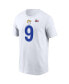 Men's Matthew Stafford White Los Angeles RamsSuper Bowl LVI Bound Name and Number T-shirt