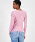 ფოტო #2 პროდუქტის Women's Modal Crewneck Top, Created for Macy's