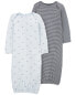 Фото #1 товара Baby 2-Pack PurelySoft Sleeper Gowns NB