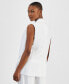Фото #2 товара Petite Open-Front Long Vest, Created for Macy's