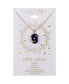 ფოტო #3 პროდუქტის Lapis and Crystal Moon Star Pendant Necklace