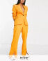 River Island Petite – Schlaghose in Orange mit Saumschlitzen, Kombiteil Knallorange, 32 - фото #1