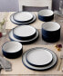 Colortex Stone Stax Dinner Plates, Set of 4