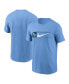 Men's Light Blue Tampa Bay Rays Team Swoosh Lockup T-shirt