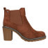 Corkys Rocky Round Toe Chelsea Booties Womens Brown Casual Boots 80-9973-BRWN