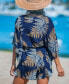 ფოტო #2 პროდუქტის Women's Palm Leaf Loose Sleeve Romper