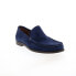 Bruno Magli Encino BM1ENCN1 Mens Blue Suede Loafers & Slip Ons Casual Shoes