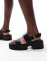 Фото #1 товара Truffle Collection chunky strap sandals in black